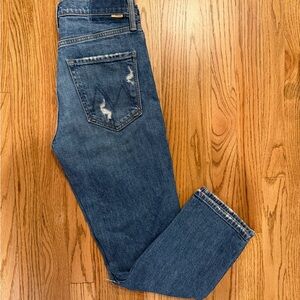 MOTHER Tomcat Indigo Straight Leg Jeans